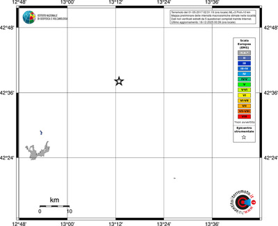 Mappa EMS - territori località