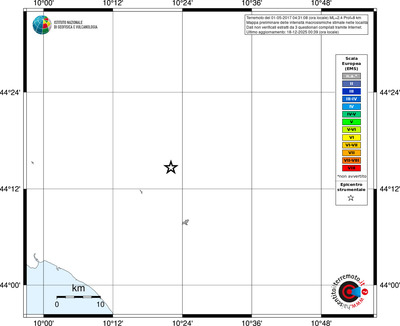 Mappa EMS - territori località