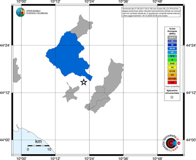 Mappa EMS - territori comuni