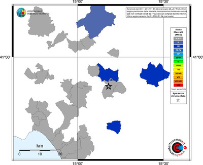 Mappa MCS - territori comuni