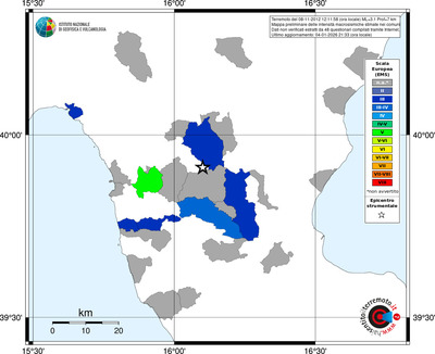Mappa EMS - territori comuni