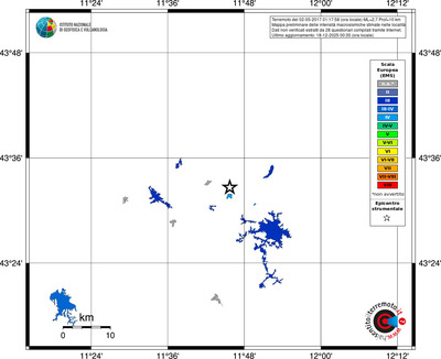 Mappa EMS - territori località