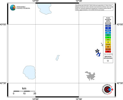 Mappa EMS - territori località