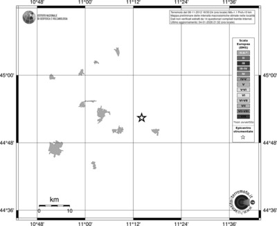 Mappa EMS - territori località