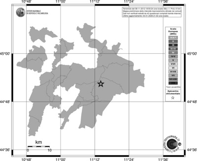 Mappa EMS - territori comuni