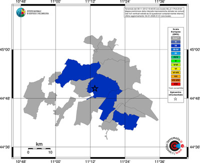 Mappa EMS - territori comuni