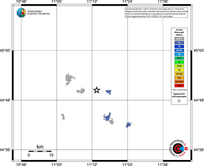 Mappa MCS - territori località