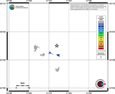 Mappa EMS - territori località