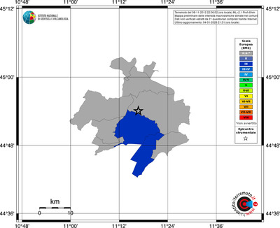 Mappa EMS - territori comuni