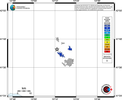 Mappa EMS - territori località