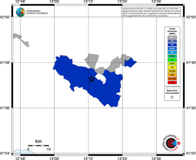 Mappa EMS - territori comuni