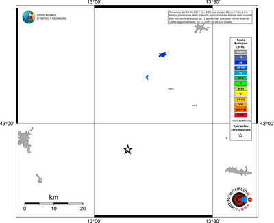Mappa EMS - territori località