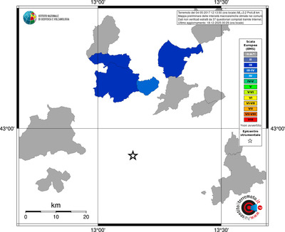 Mappa EMS - territori comuni