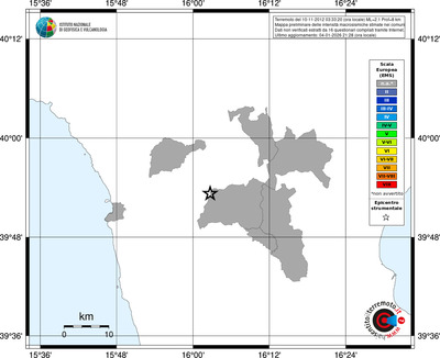 Mappa EMS - territori comuni