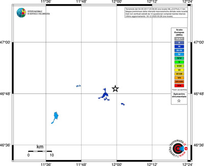 Mappa EMS - territori località