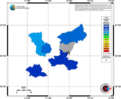 Mappa EMS - territori comuni