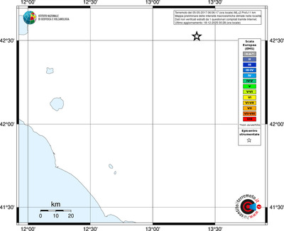 Mappa EMS - territori località