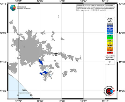Mappa EMS - territori località
