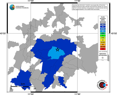 Mappa EMS - territori comuni
