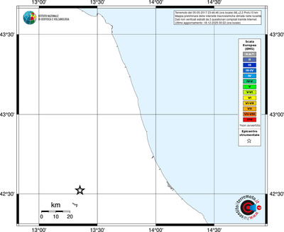Mappa EMS - territori località