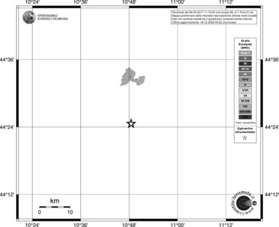 Mappa EMS - territori località