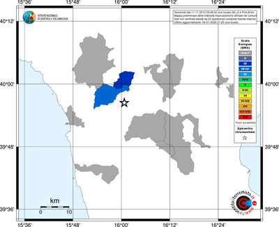 Mappa EMS - territori comuni