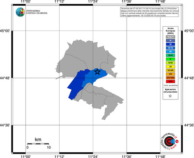 Mappa EMS - territori comuni