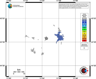Mappa MCS - territori località