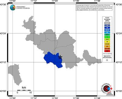 Mappa EMS - territori comuni
