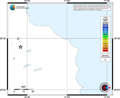 Mappa EMS - territori località
