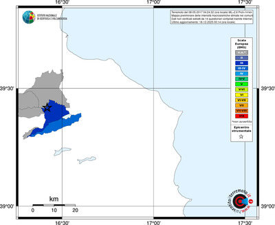 Mappa EMS - territori comuni