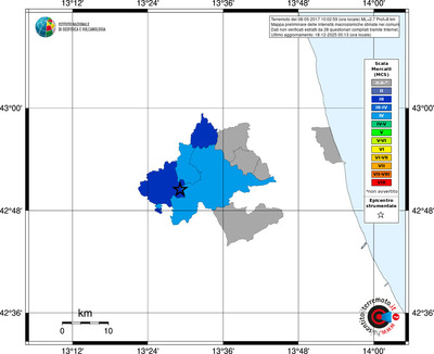 Mappa MCS - territori comuni