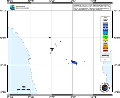 Mappa EMS - territori località