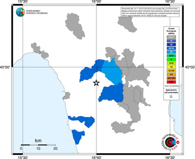 Mappa EMS - territori comuni