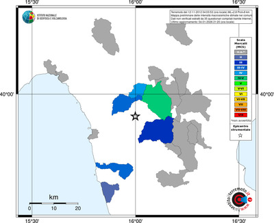 Mappa MCS - territori comuni