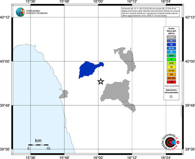 Mappa MCS - territori comuni
