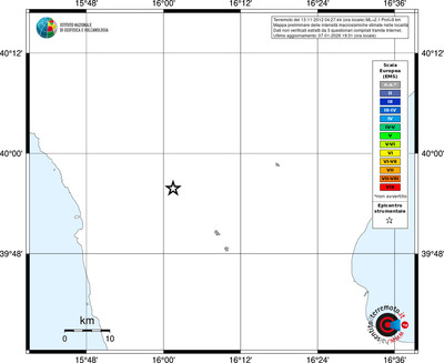 Mappa EMS - territori località