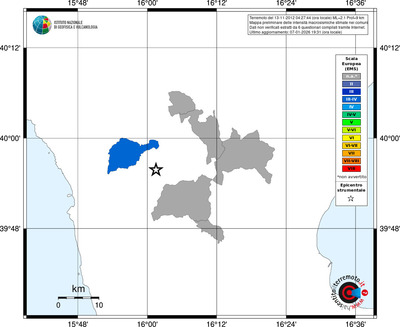 Mappa EMS - territori comuni