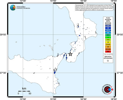 Mappa EMS - territori località