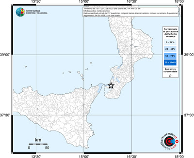 Mappa territorio comunale con almeno 3 questionari