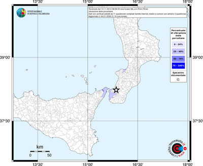 Mappa territorio comunale con almeno 3 questionari