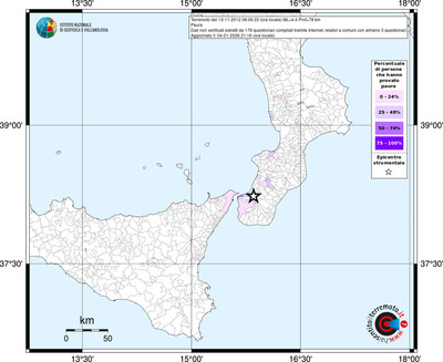 Mappa territorio comunale con almeno 3 questionari