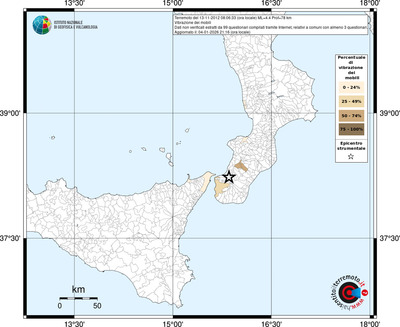 Mappa territorio comunale con almeno 3 questionari