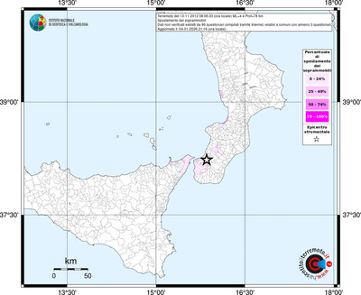 Mappa territorio comunale con almeno 3 questionari