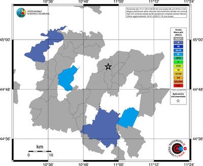 Mappa MCS - territori comuni