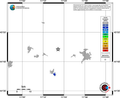 Mappa EMS - territori località