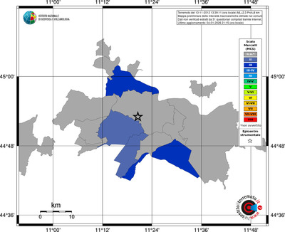 Mappa MCS - territori comuni