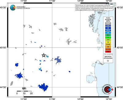 Mappa EMS - territori località