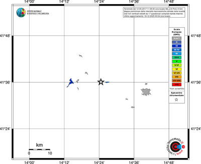 Mappa EMS - territori località