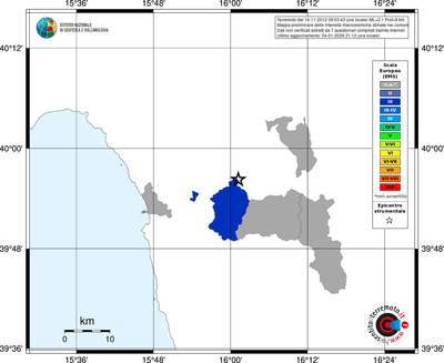 Mappa EMS - territori comuni